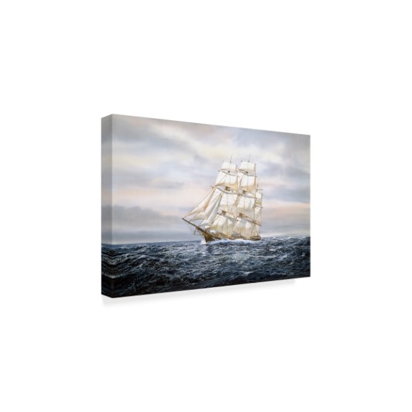 Jack Wemp 'Clipper Ship' Canvas Art,16x24